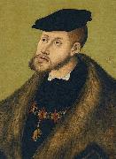 Lucas Cranach Portrait of Emperor Charles V Spain oil painting artist